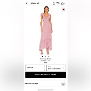 ASTR the label primrose dress